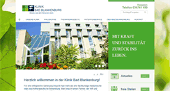 Desktop Screenshot of klinik-bad-blankenburg.de